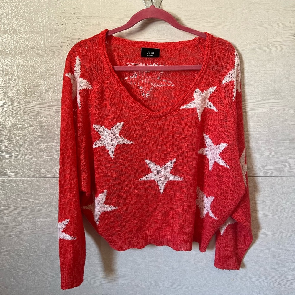 Vici star sweater Medium